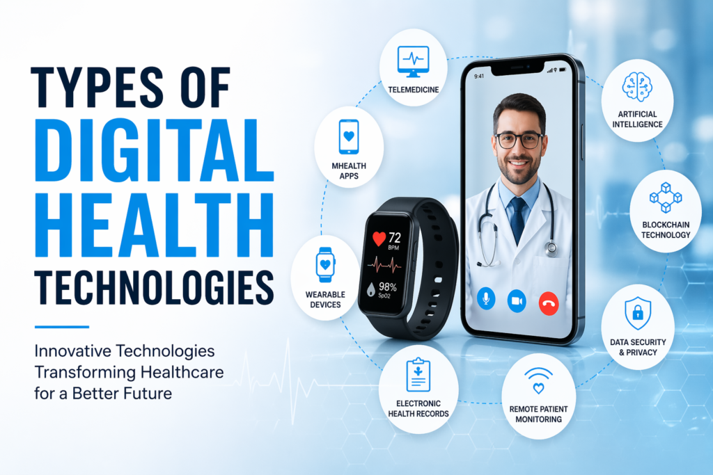 Types of digital health technologies