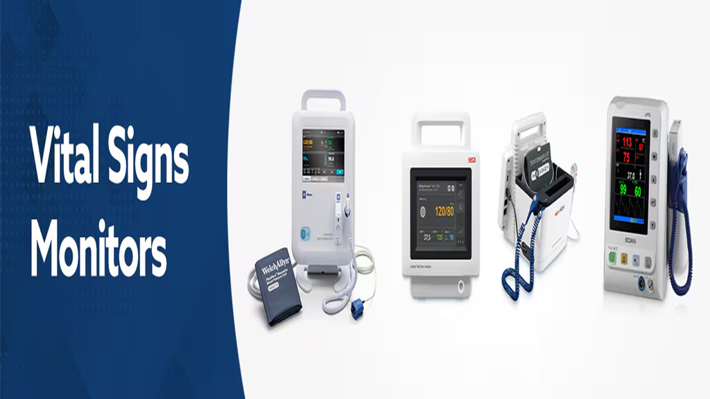 vital sign monitor measuring heart rate